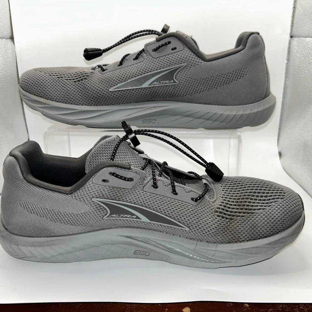 Altra Escalante 3 Mens 9 Gray Road Running Shoes AL0A85NE220 Lock Laces